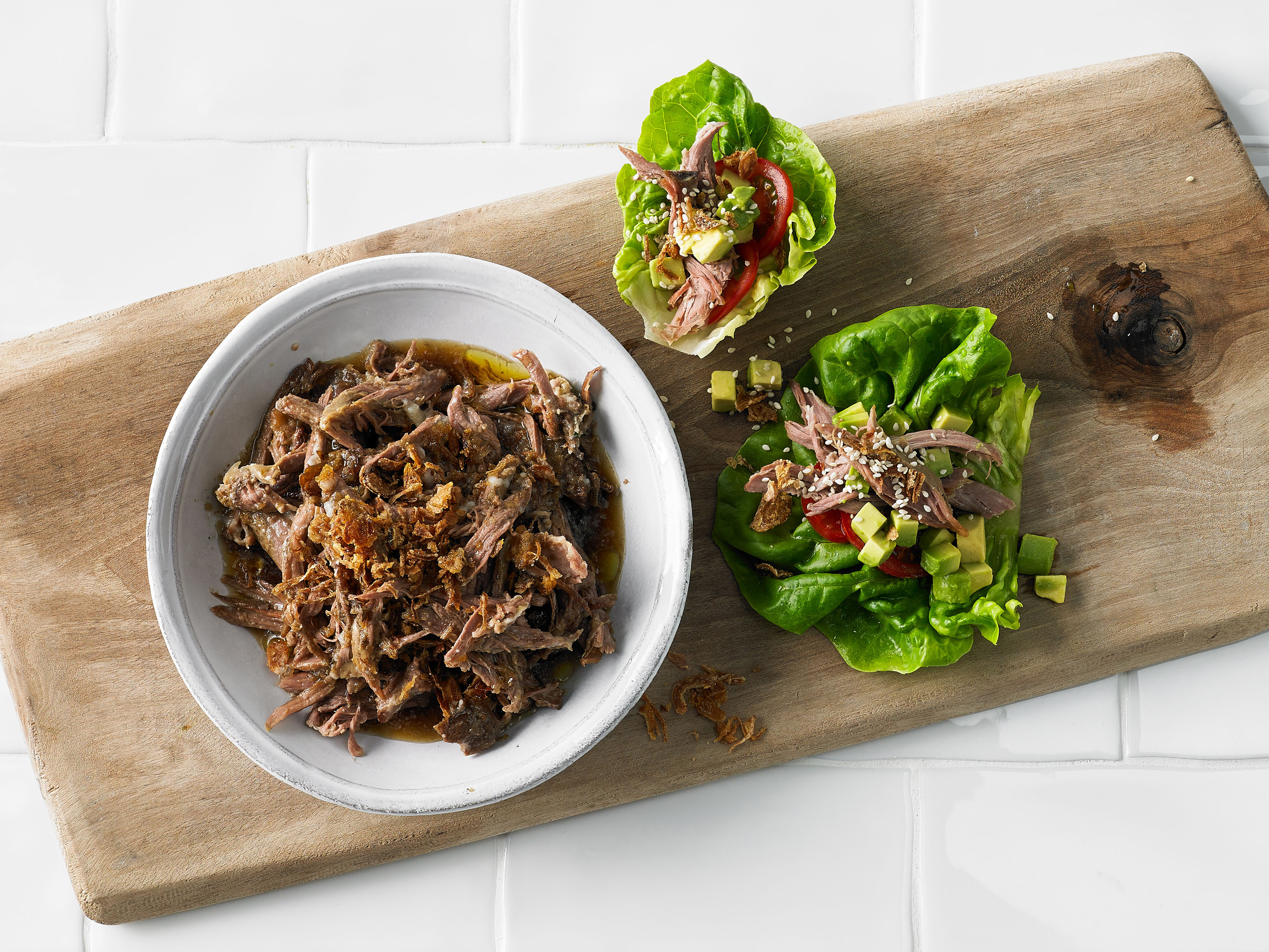 Seared Steak Lettuce Cups Recipe