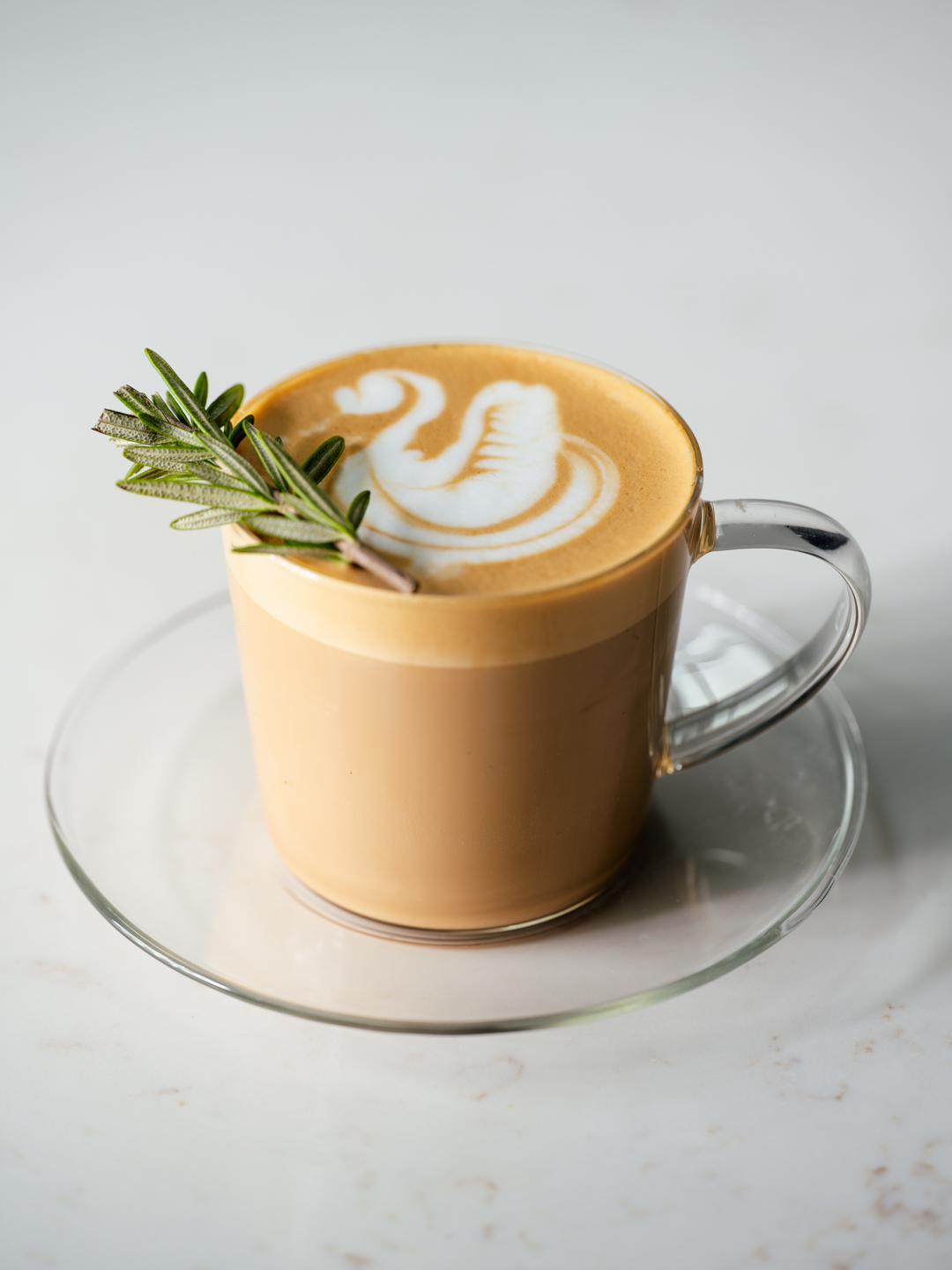 Smoked Rosemary and Ginger Latte