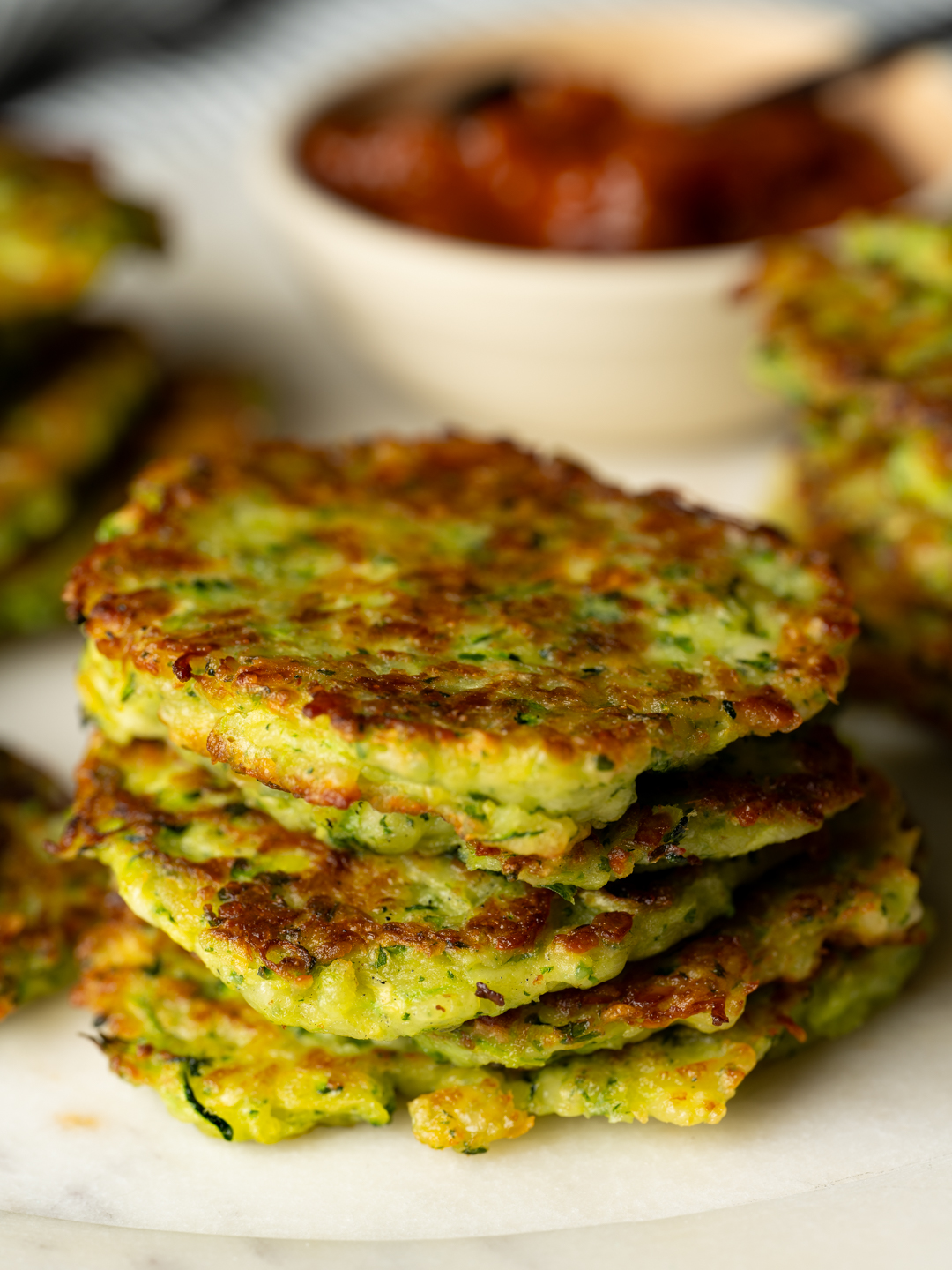 Zucchini and Halloumi Fritters