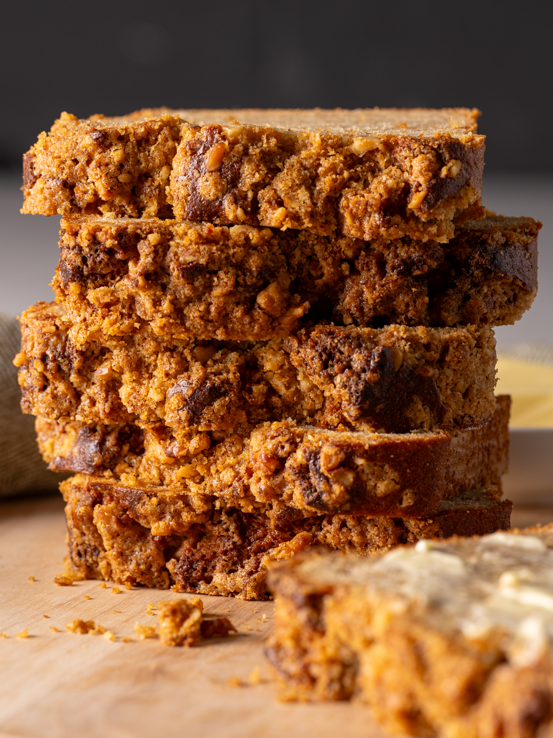 Banana Bread with Walnut Streusel