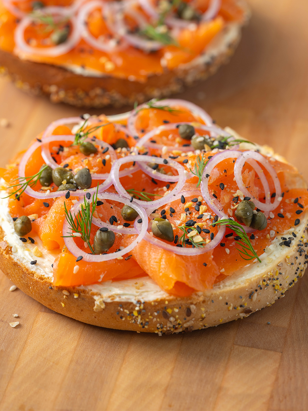 Smoked Salmon Bagels 