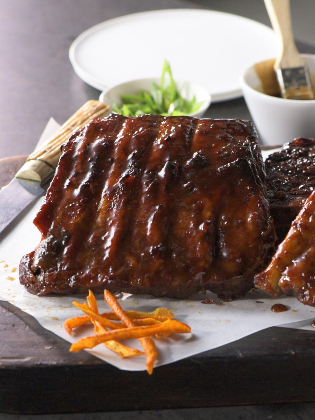 Chinese Sweet and Sour Sticky Ribs 