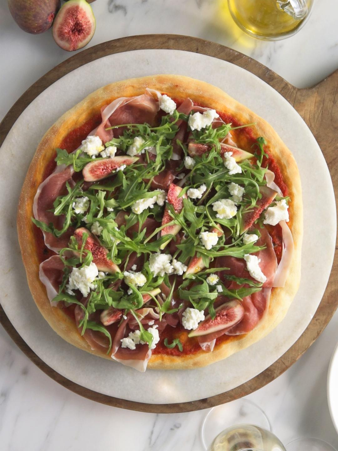 Prosciutto, Goat Cheese and Fig Pizza