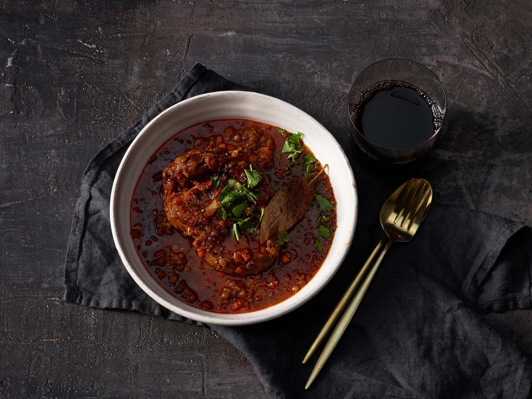 Veal Osso Bucco with Lentils