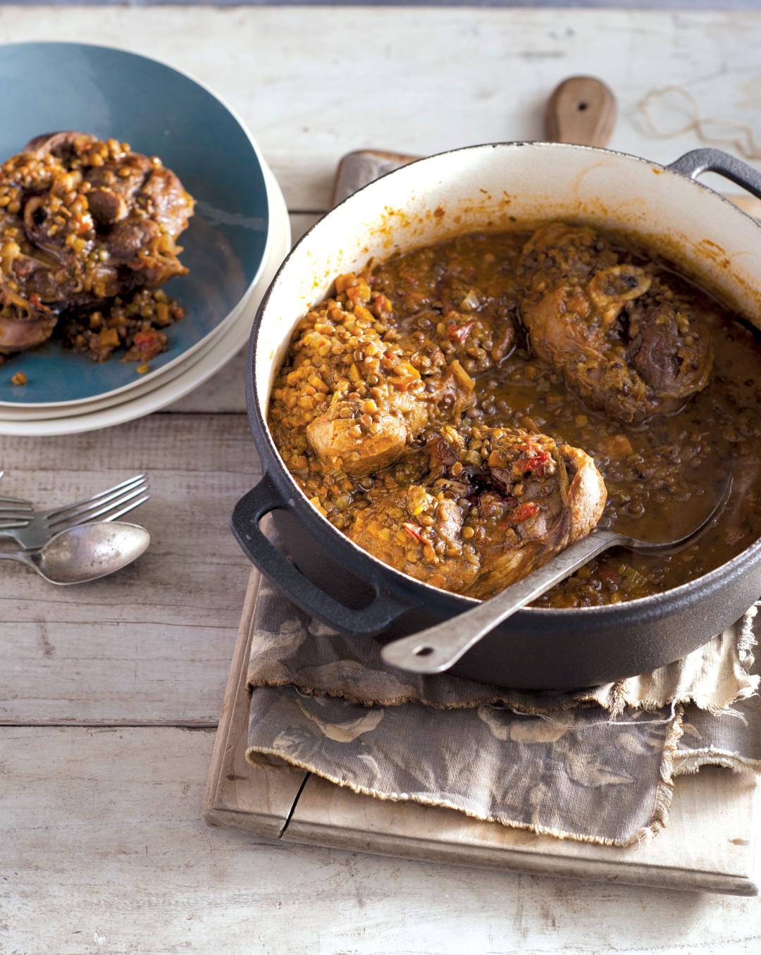 Osso Bucco with Lentils 