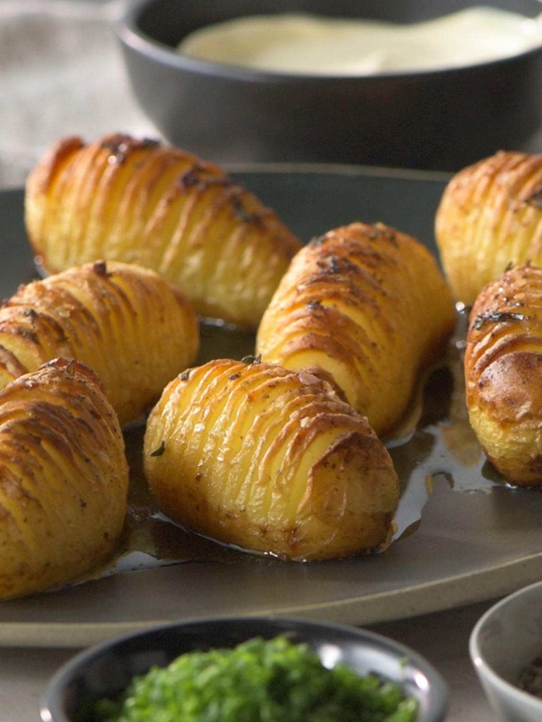 Crispy Hasselback Potatoes