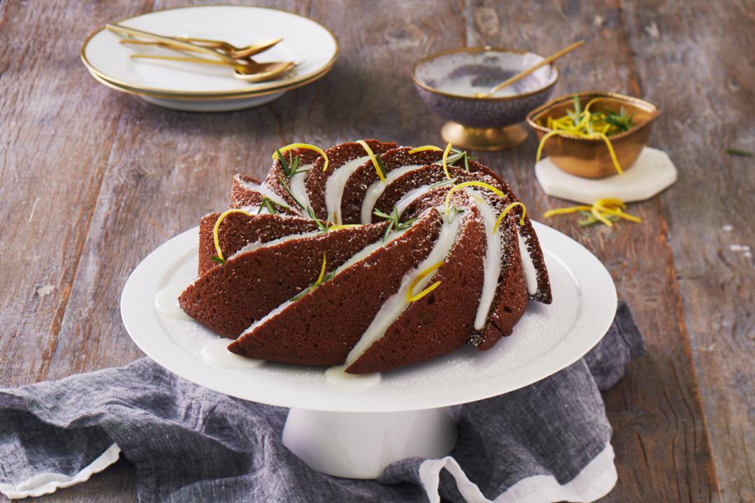 Gingerbread Bundt Cake with Zesty Glaze