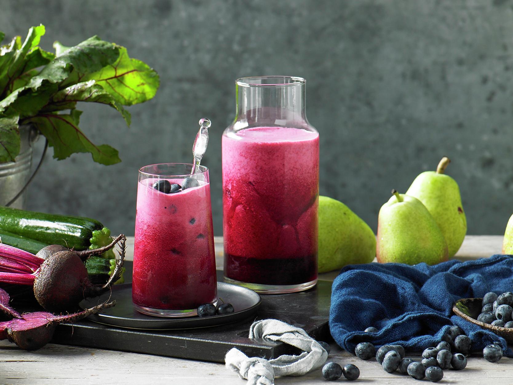 Recipes - Beet and Blueberry Juice