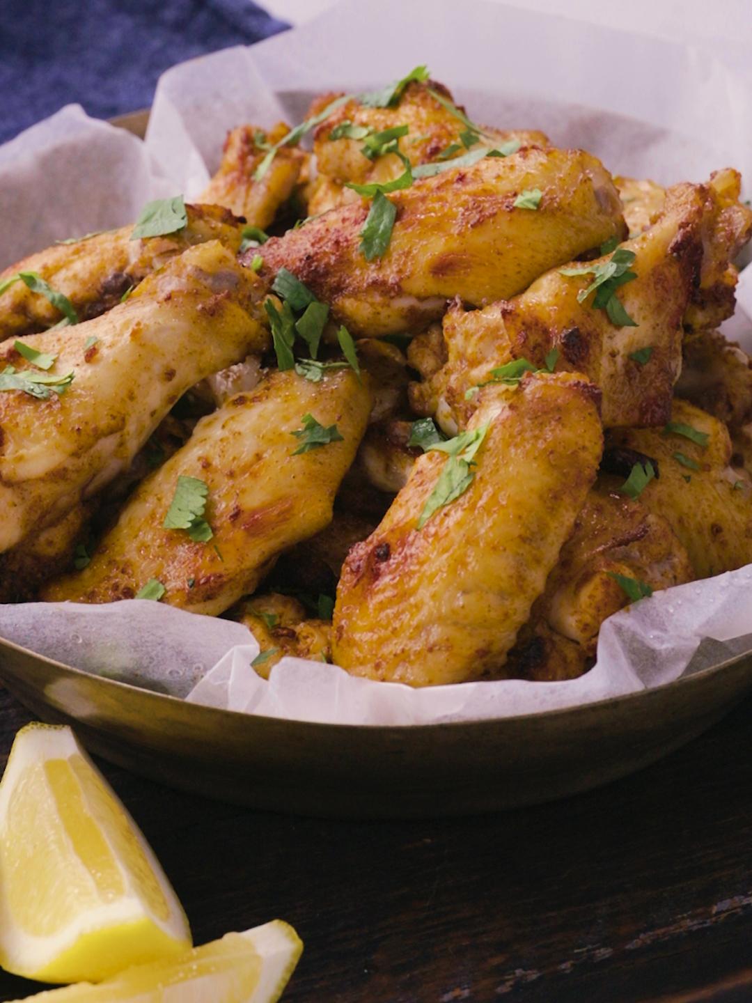 Air-Fried Spicy Chicken Wings