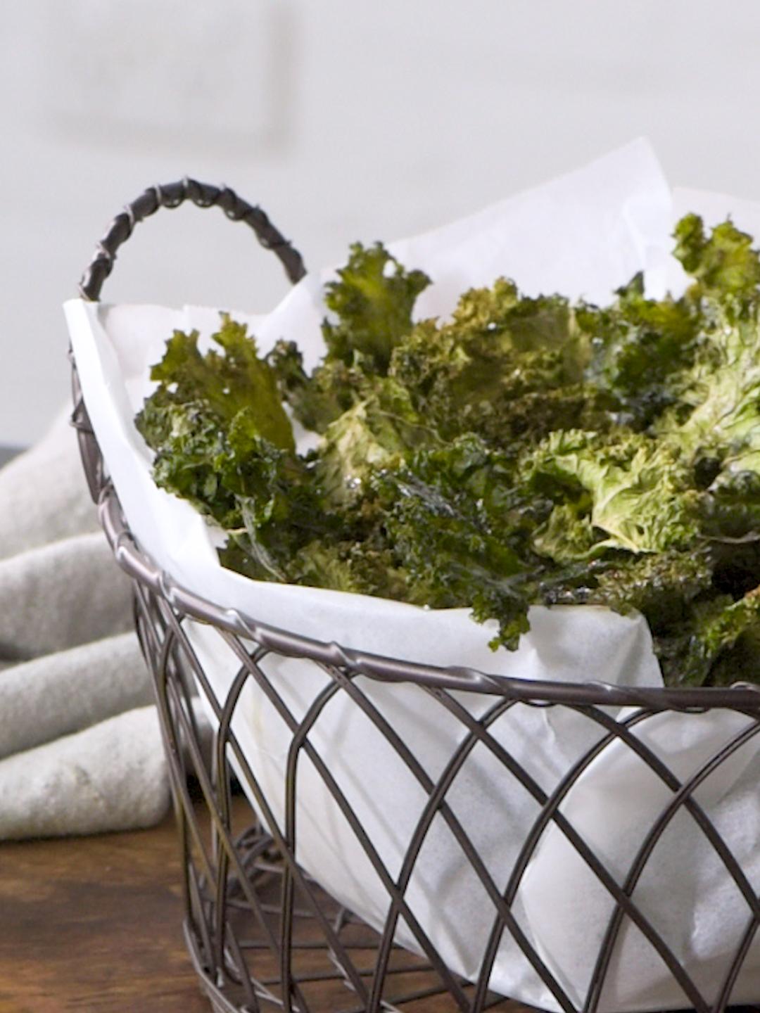 Salt and Balsamic Kale Chips