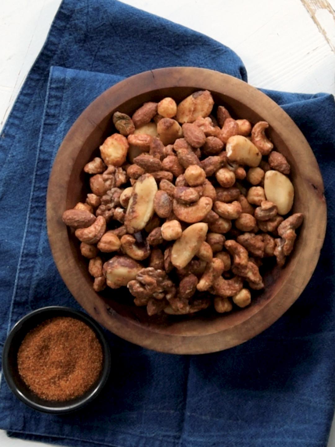 Air-Fried Barbecue Mixed Nuts