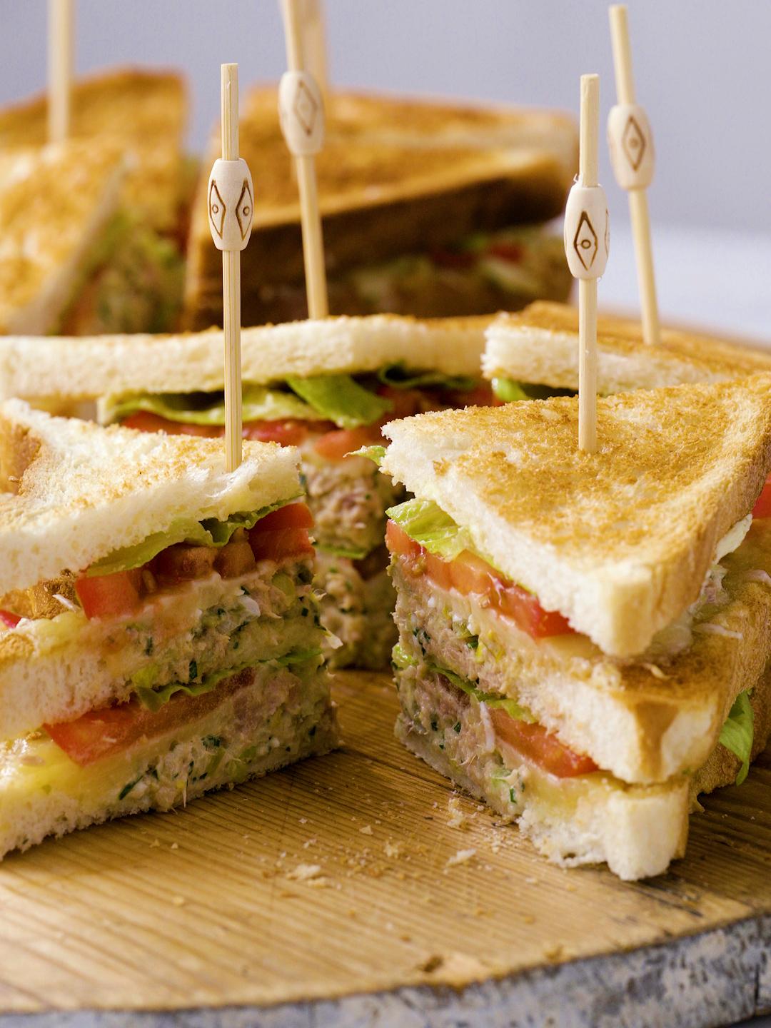 Tuna Melt Club Sandwich
