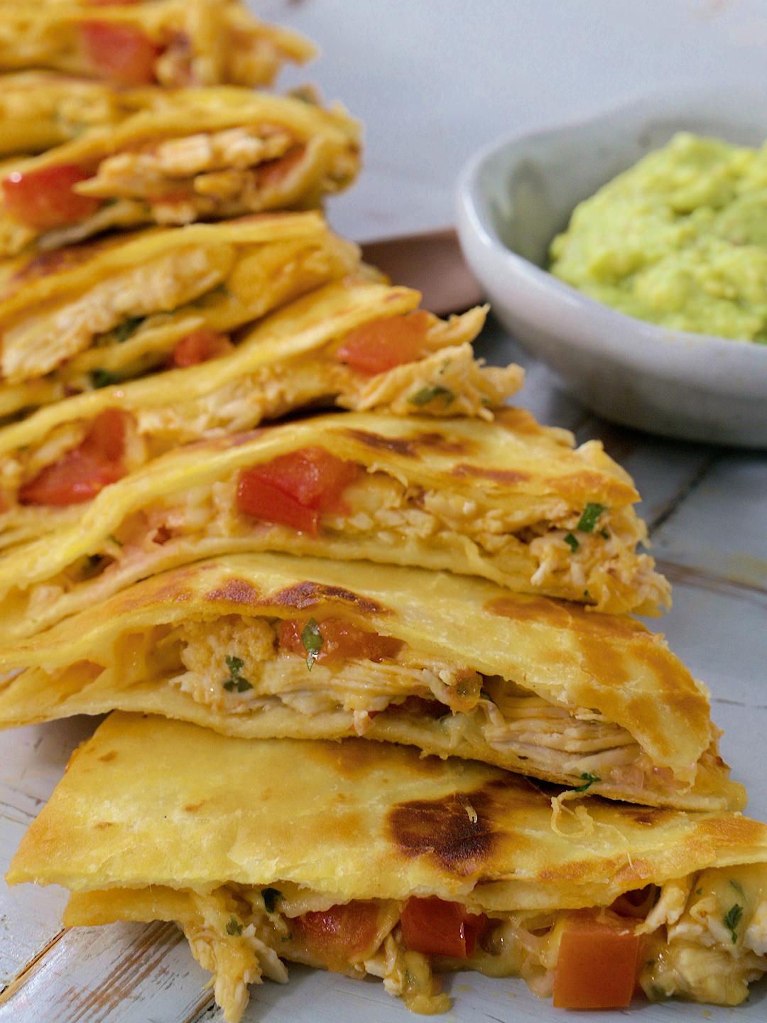 Air-Fried Chipotle Chicken Quesadillas