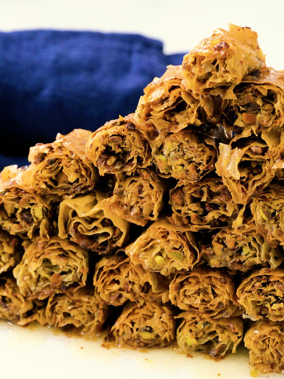 Walnut and Lemon Baklava Rolls