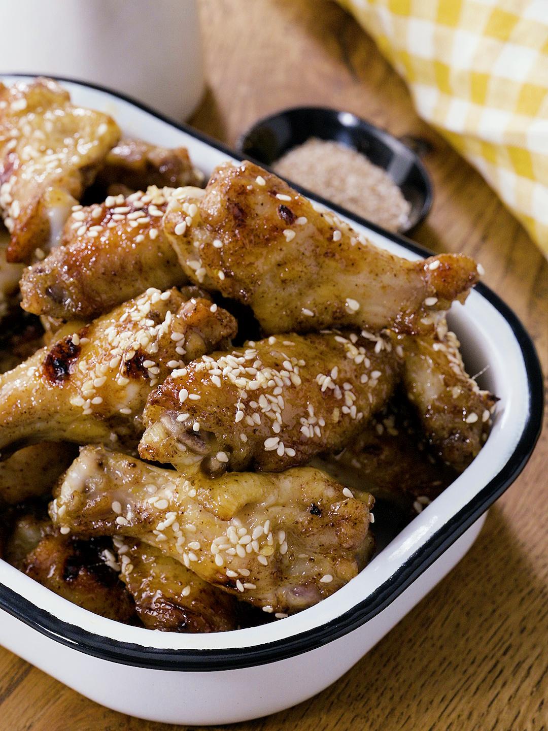 Air-Fried Honey, Lemon and Ginger Chicken Wings