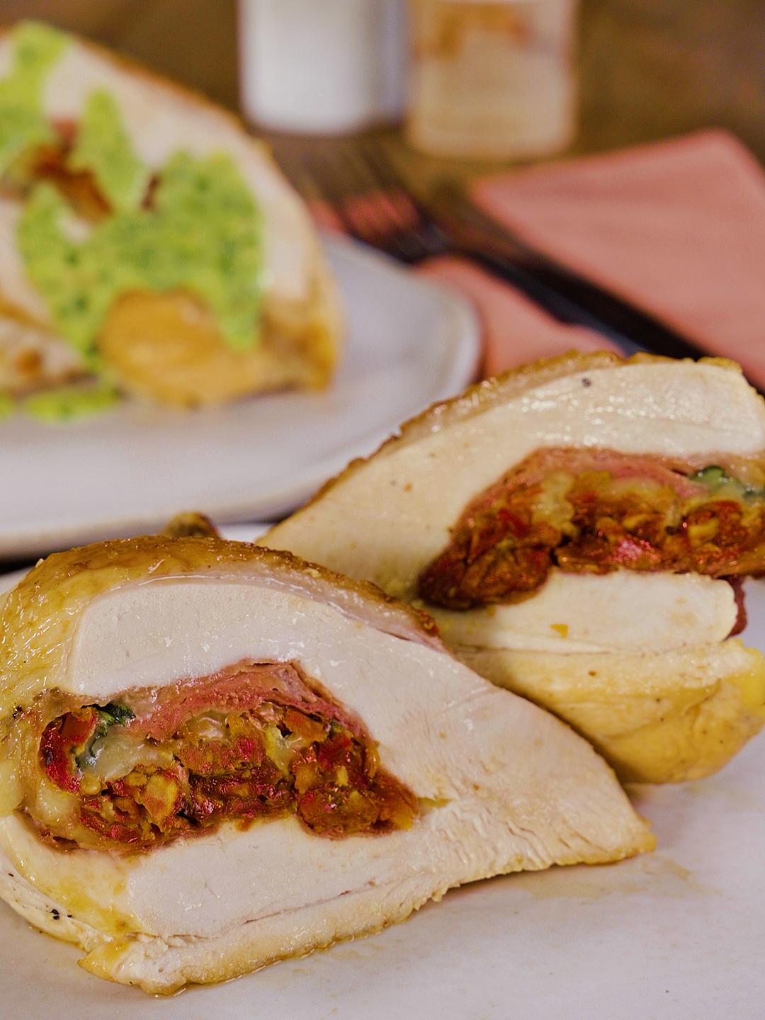 Sun-Dried Tomato and Prosciutto Stuffed Chicken Breast