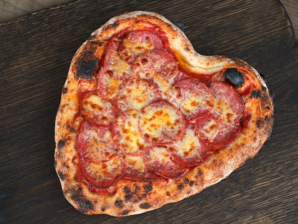 Pepperoni Heart Pizza