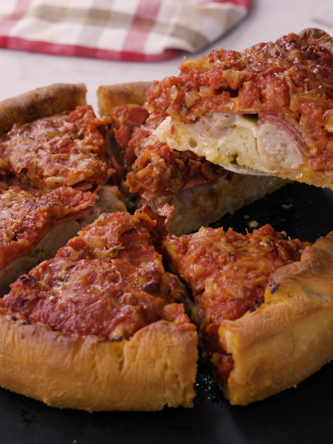 Meat Lovers Chicago-Style Pizza