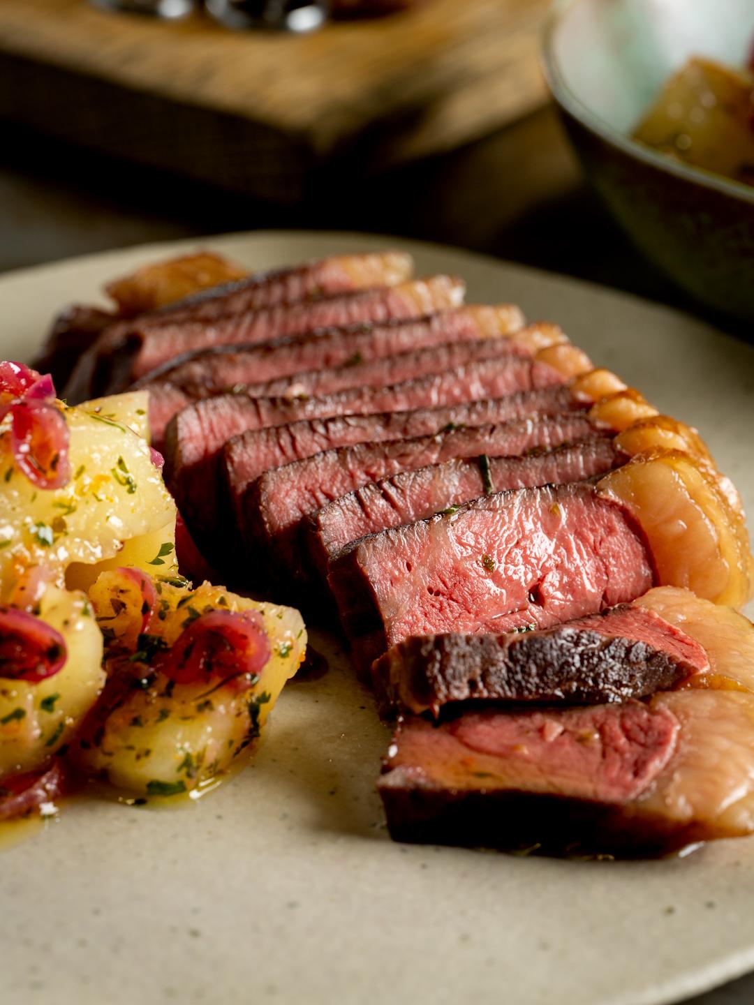 Turbo Picanha with Yuca con Mojo