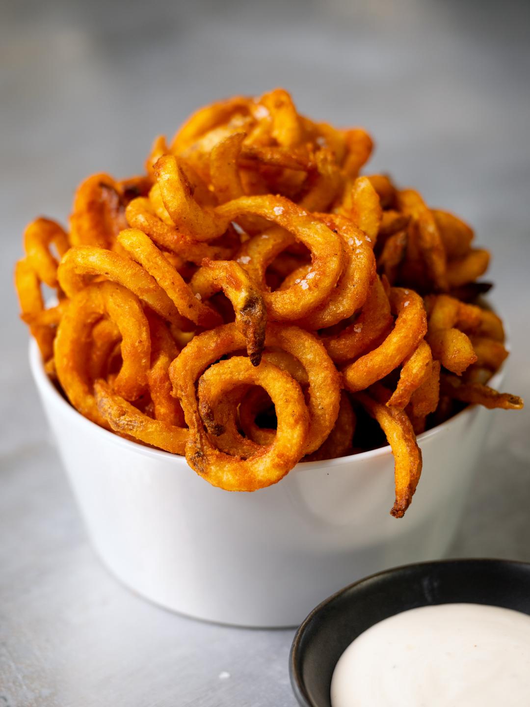 Air-Fried from Frozen Curly Fries