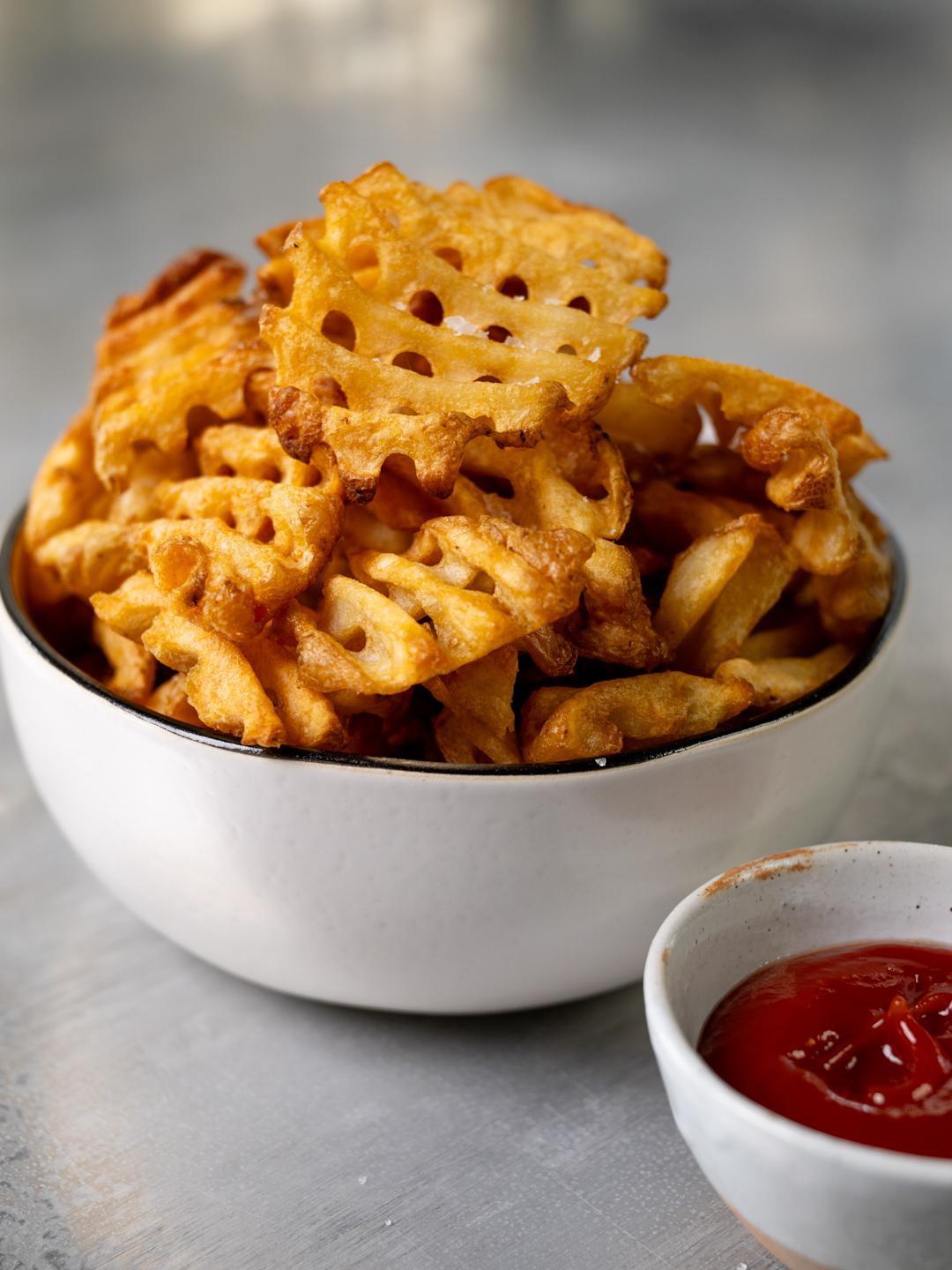 Air-Fried from Frozen Crispy Waffle Fries