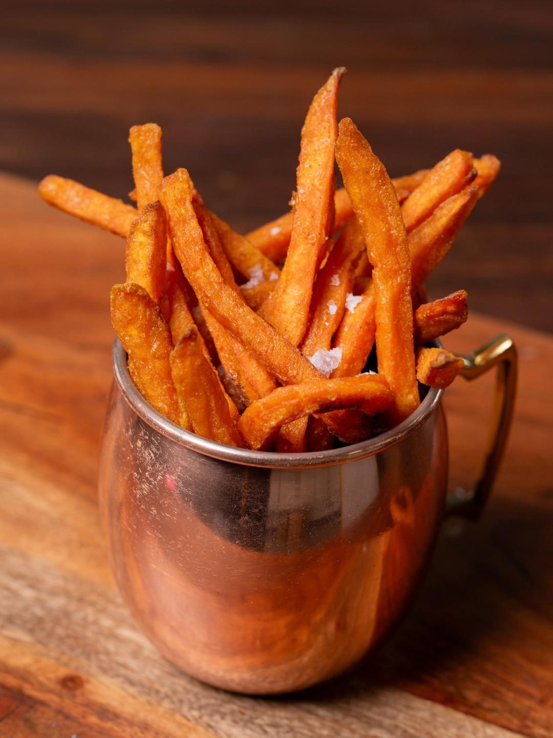 Air-Fried from Frozen Sweet Potato Fries