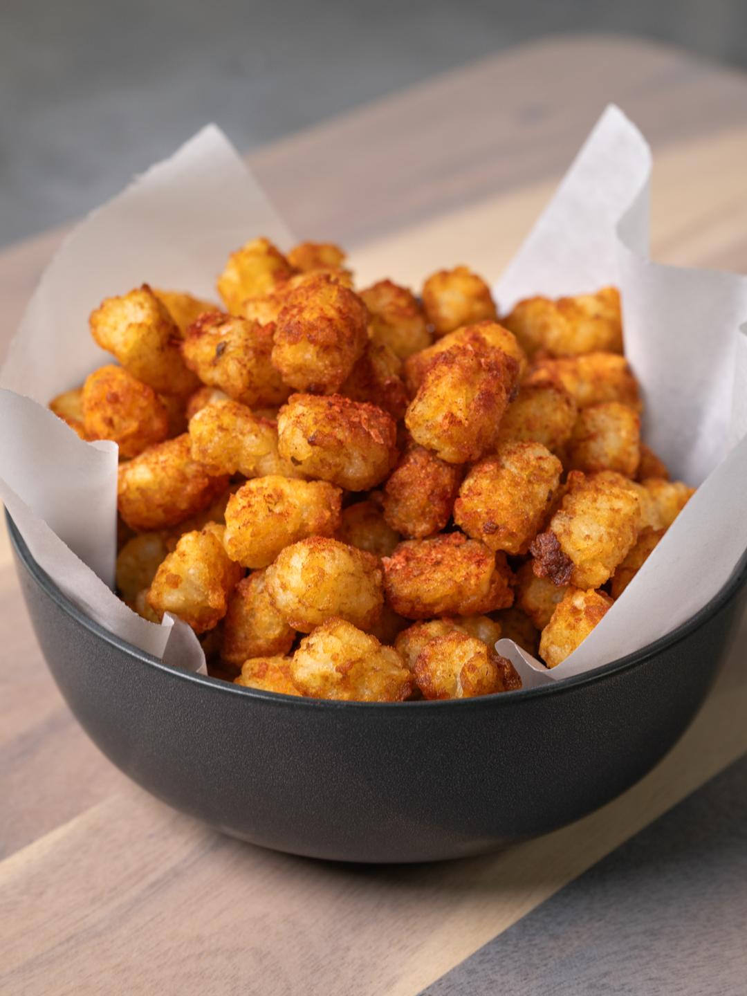 Air-Fried from Frozen Crispy Tater Tots