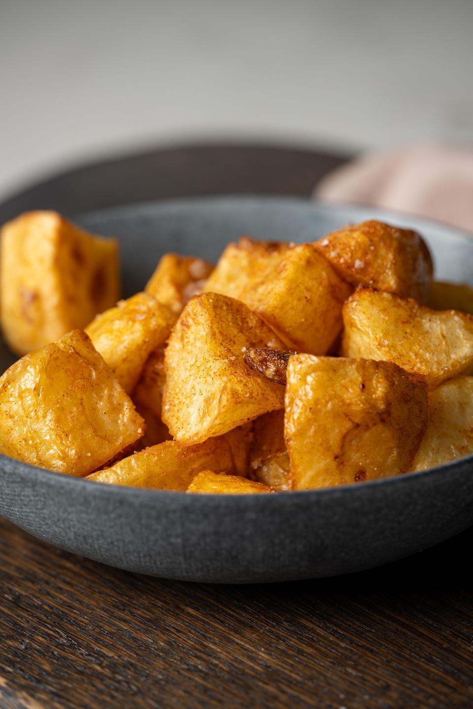 Air-Fried Garlic "Roast" Potatoes