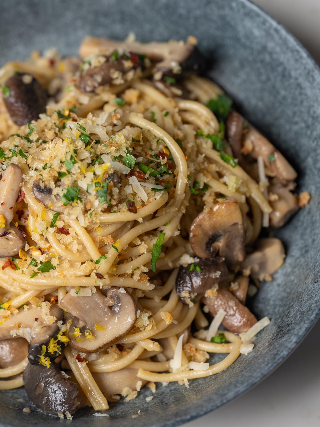 Mushroom and Pangrattato Pasta Helper