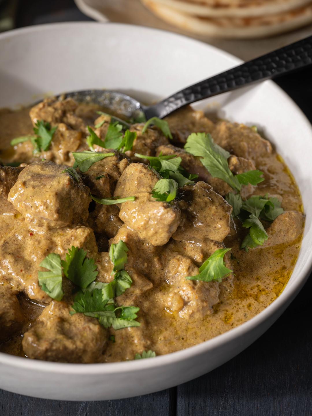 Lamb Korma with Baked Rice 