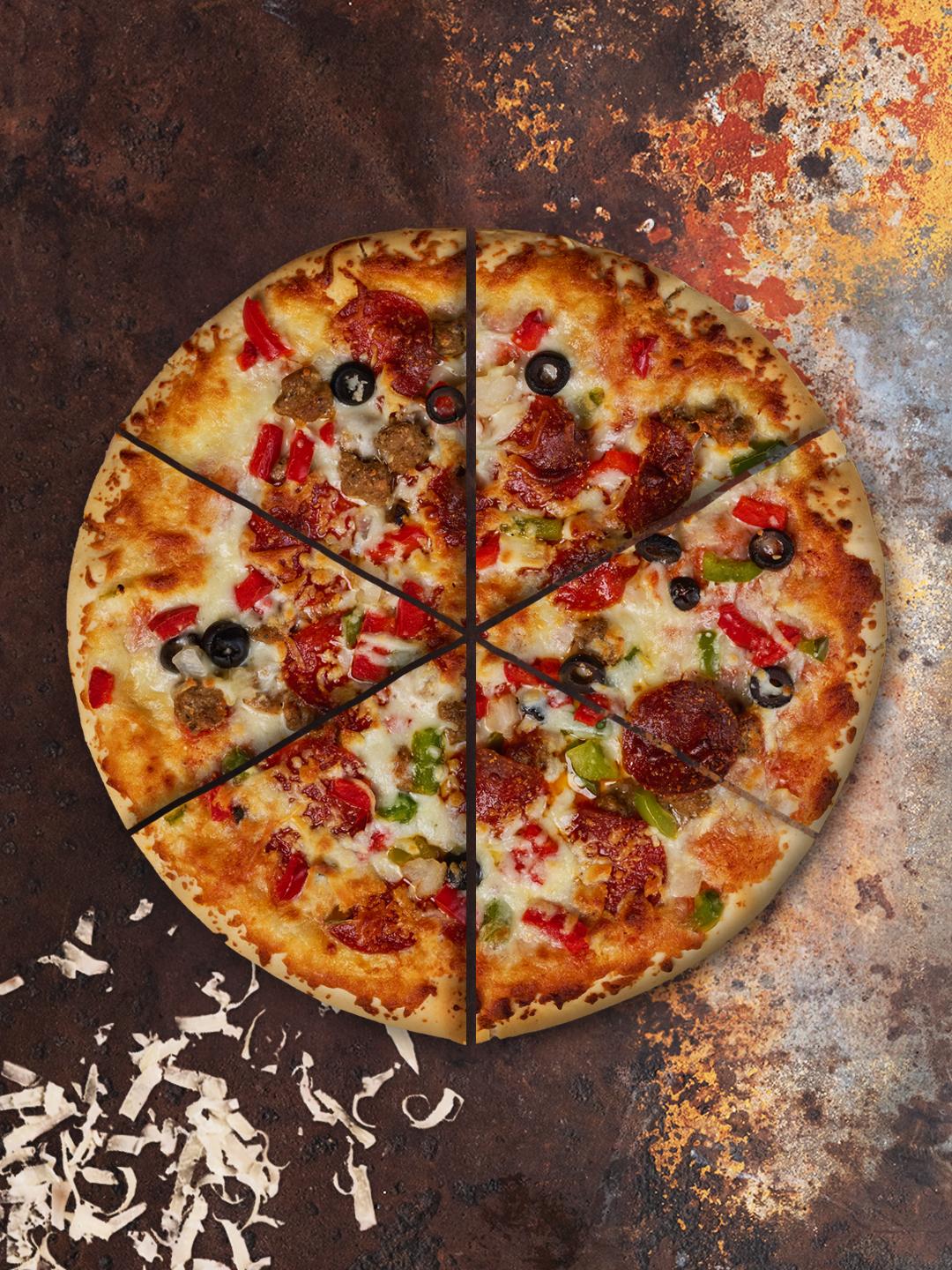 Air-Fried from Frozen Stuffed Crust Supreme Pizza 