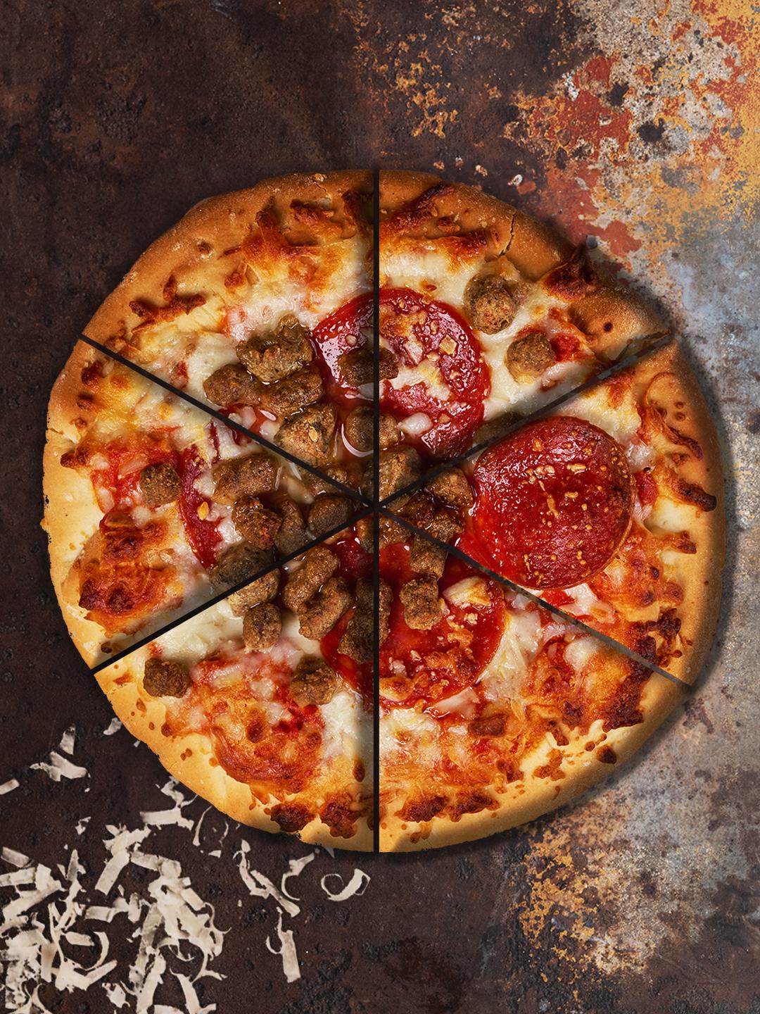 Air-Fried from Frozen Personal Size Pizza, Stuffed Crust Three Meat    