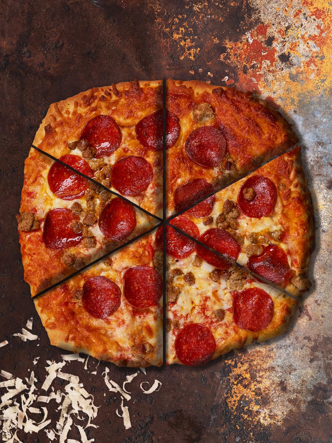 Air-Fried from Frozen Croissant Crust Three Meat Pizza