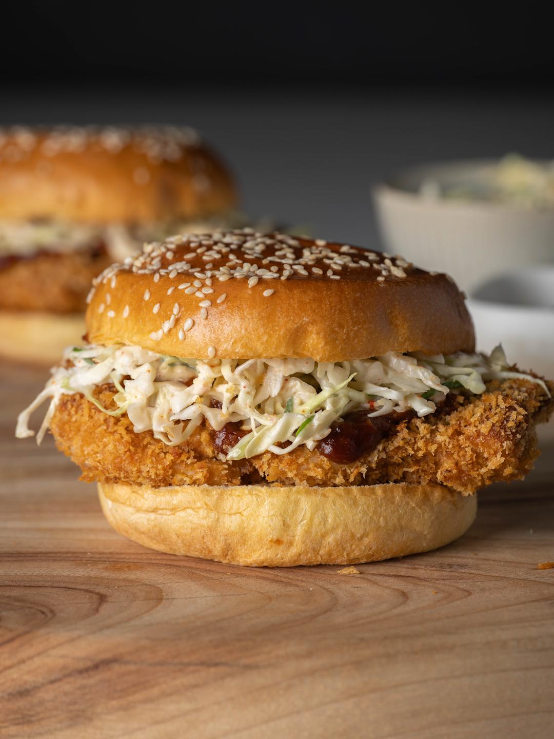 Air-Fried Korean Barbecue Chicken Sandwich
