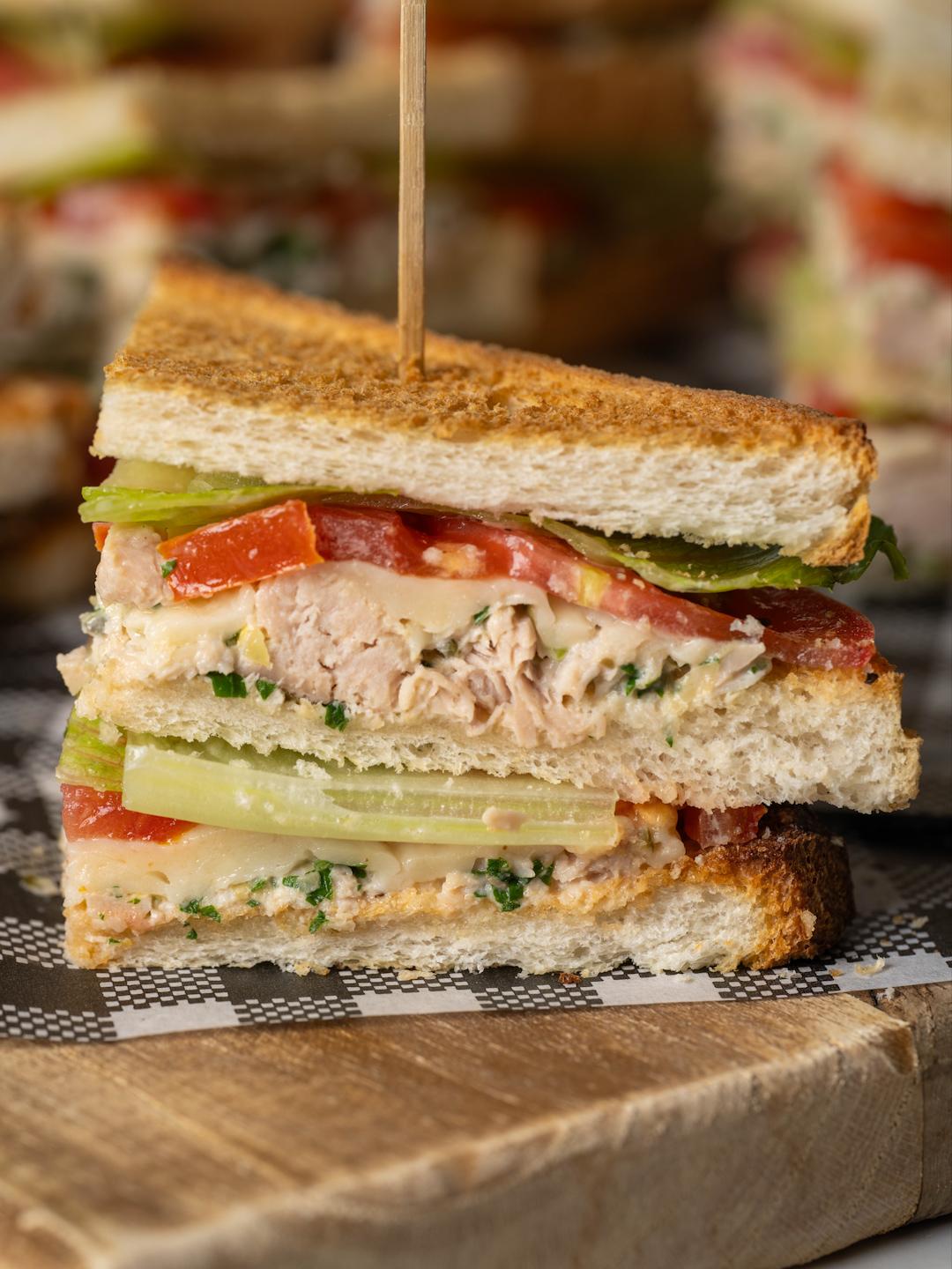 Tuna Melt Club Sandwich