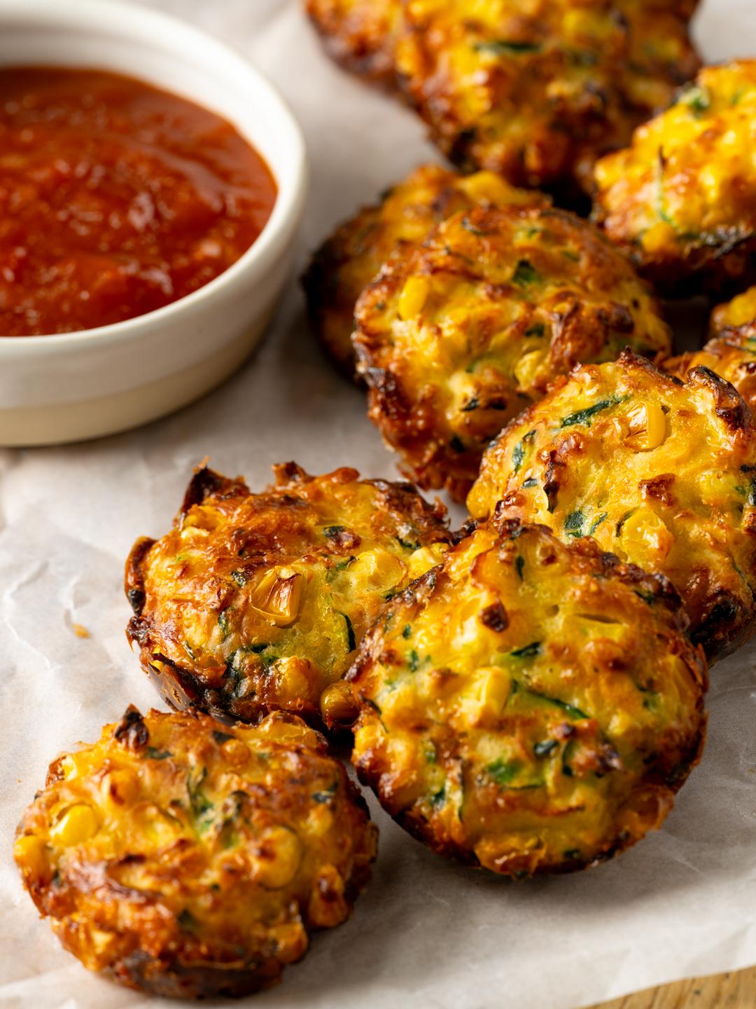 Corn and Zucchini Fritters