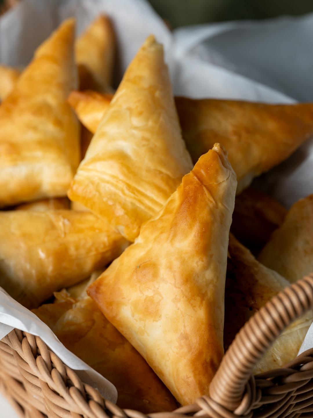 Spinach and Cheese Triangles 