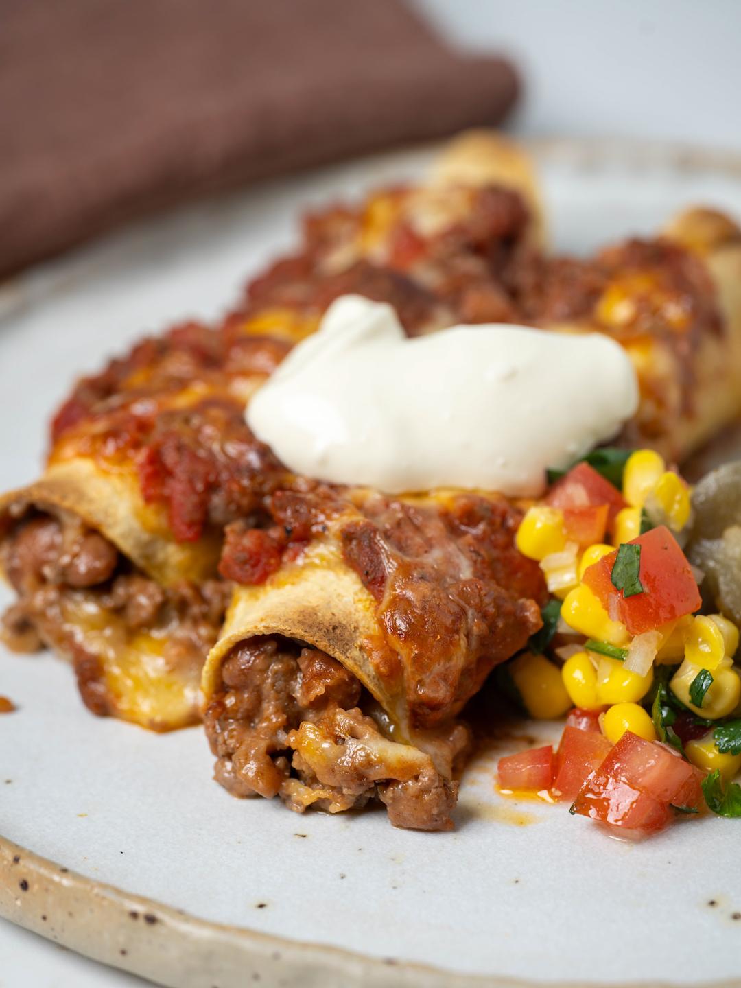 Easy Beef Enchiladas
