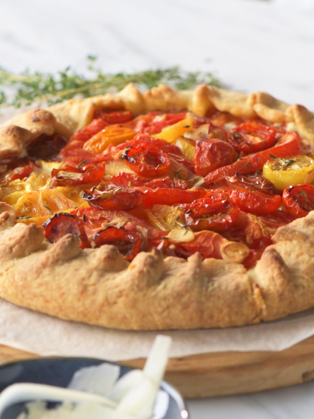 Tomato and Goat Cheese Galette