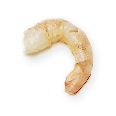 large peeled and deveined raw shrimp with tails intact icon