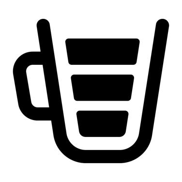 lungo shot cold espresso icon