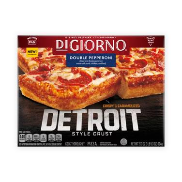 frozen Detroit-style pepperoni pizza icon