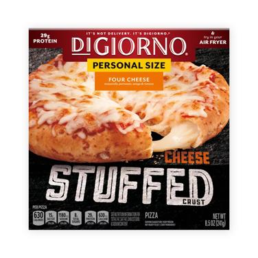 frozen personal size pizza, stuffed crust four cheese icon