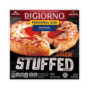 frozen personal size pizza, stuffed crust pepperoni icon