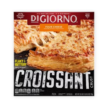 Frozen croissant crust four cheese pizza icon