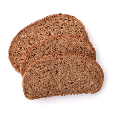 slice dark rye bread icon